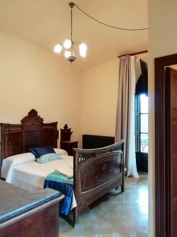Chambre Double avec terrasse — Hostal Rural Mas Blanc