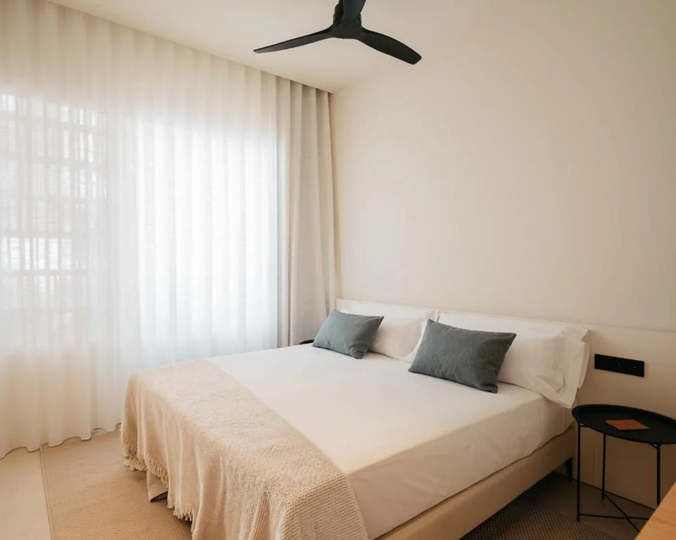 Deluxe-tweepersoonskamer met uitzicht op de tuin - 1 of 2 bedden — Hostal Serea