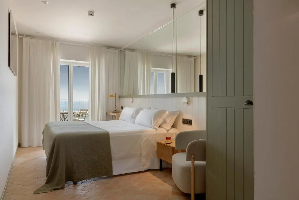 Superior-Doppelzimmer mit Meerblick - 1 oder 2 Betten — Hostal Spa Olga