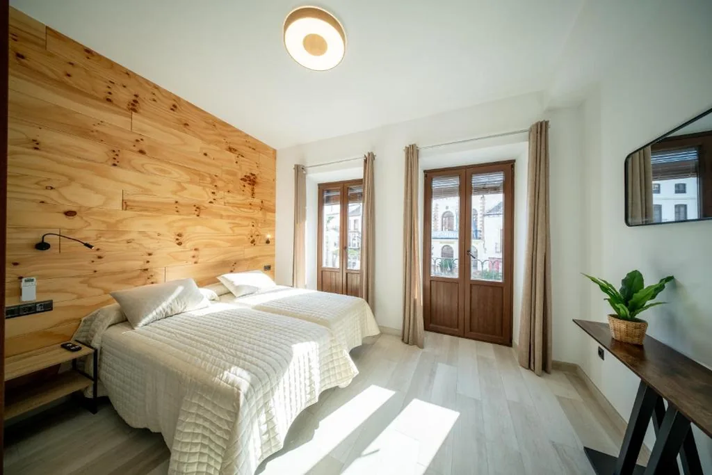Chambre double avec 2 lits — Hostal ZENTRAL