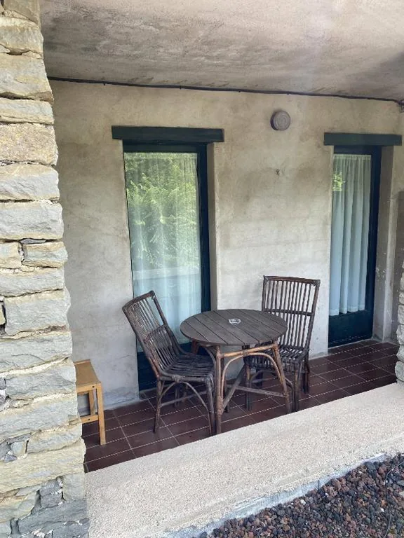 Chambre double avec terrasse — Hostatgeria i Restaurant Coll de Condreu