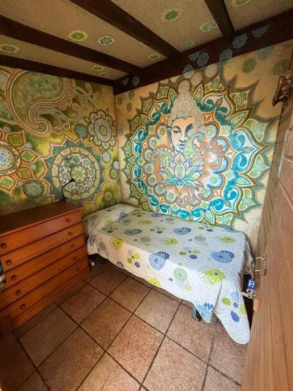Camera singola con bagno in comune — Hostel Los Duendes del Sur