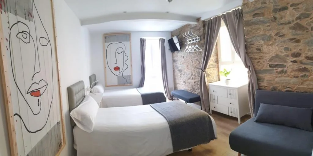 Doppelzimmer mit 2 Betten — Hotel A Falúa