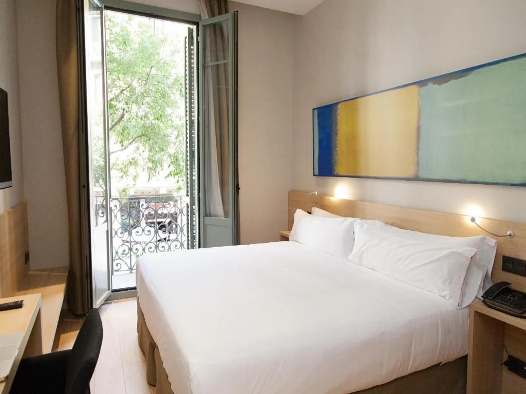 带阳台的舒适双人间－1张或2张床 — Hotel Àmbit Barcelona