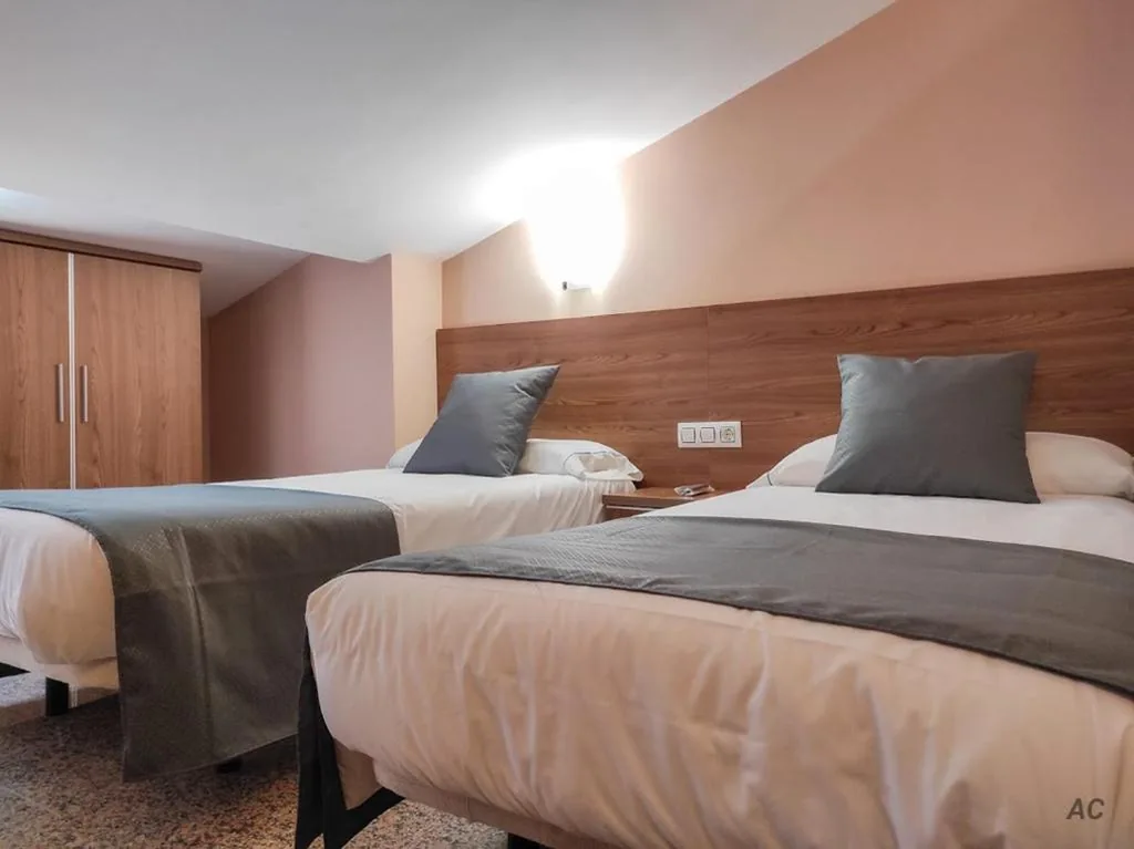 小型双床间（带风扇） — Hotel Arcos Catedral