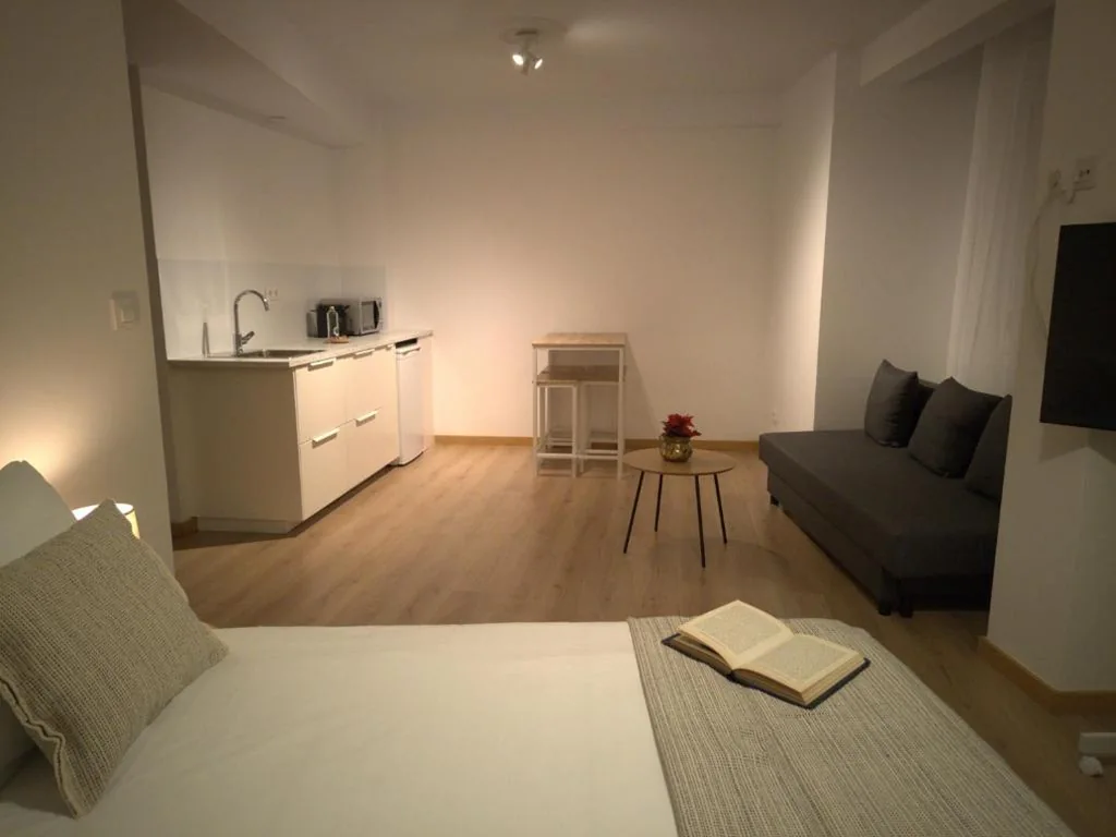 Habitación doble con salón integrado — Hotel Arias