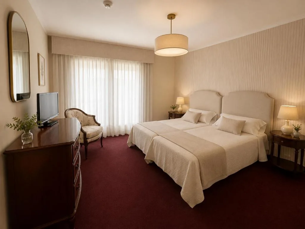 Deluxe Doppelzimmer mit Meerblick – 2 Betten — Hotel Arresi