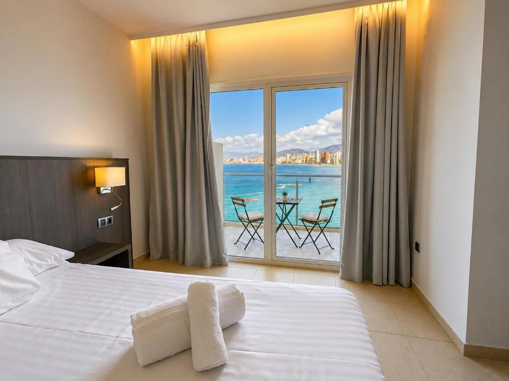 Quarto Duplo com terraço - 2 camas — Hotel Bossh Lido