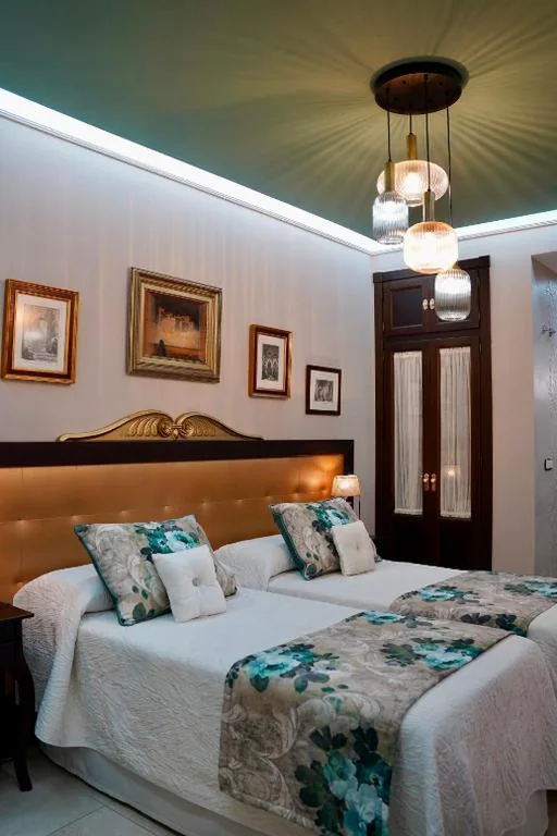 Chambre double avec 2 lits — Hotel Boutique Casa Veracruz