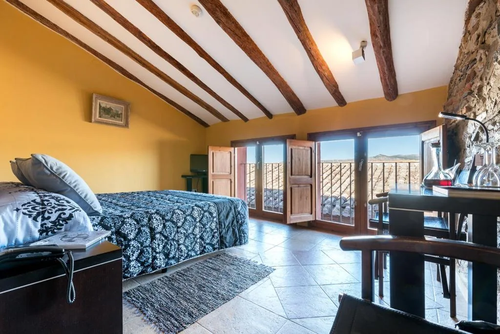 Quarto Duplo com vista para as vinhas e o parque natural — Hotel Cal Llop