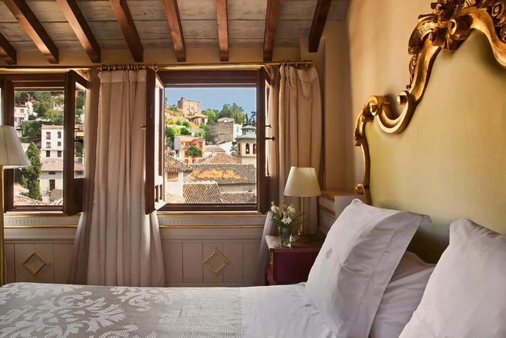 Chambre Deluxe avec vue sur l’Alhambra — Hotel Casa 1800 Granada