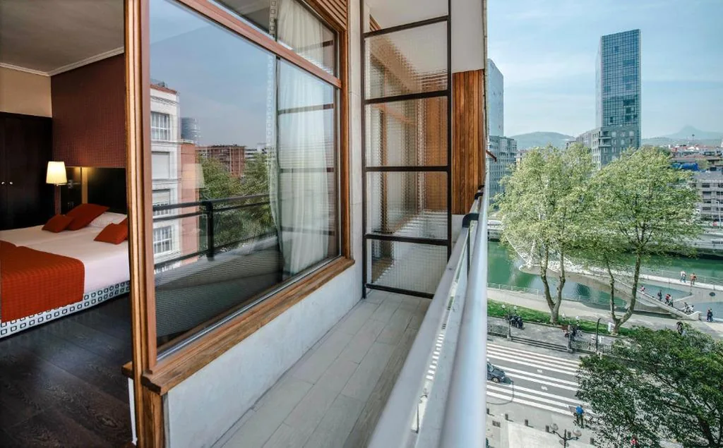 街景高级双床间 — Hotel Conde Duque Bilbao