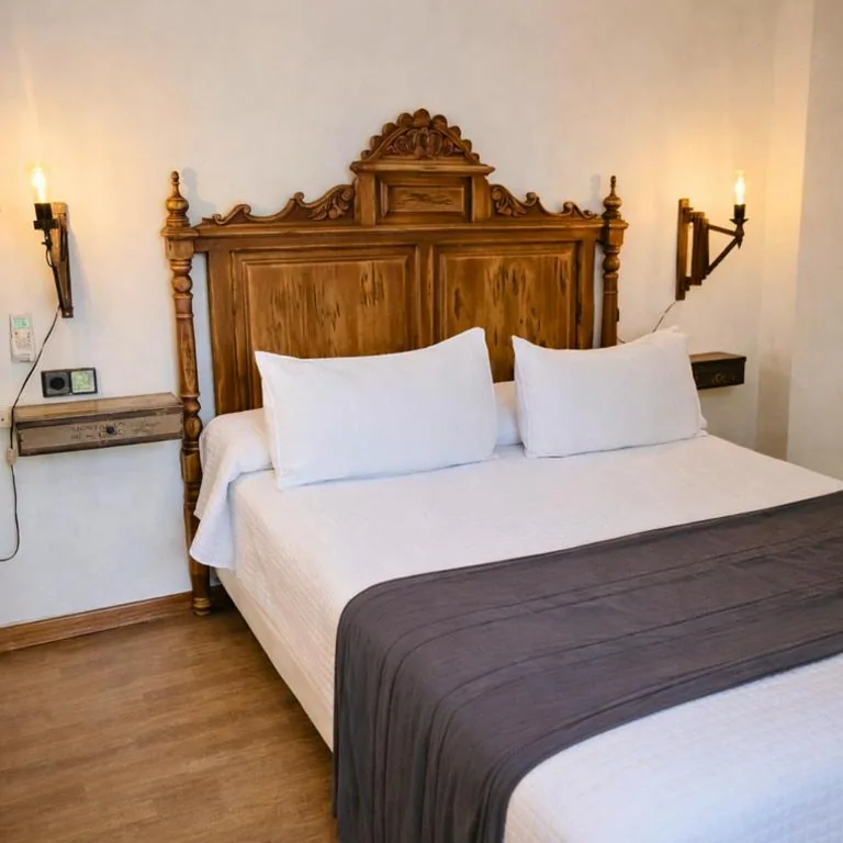 Chambre double avec vue sur le jardin — Hotel El Balcon de las nieves