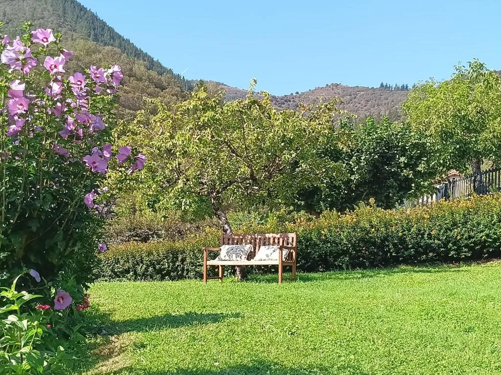 Camera doppia con letto grande, vasca idromassaggio e terrazza con vista sulle montagne — Hotel Finca Malvasia - Adults only