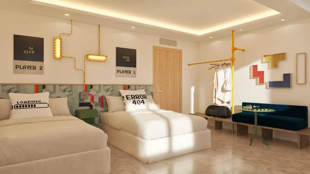 Chambre quadruple avec vue sur la mer — Hotel Magic Games 4