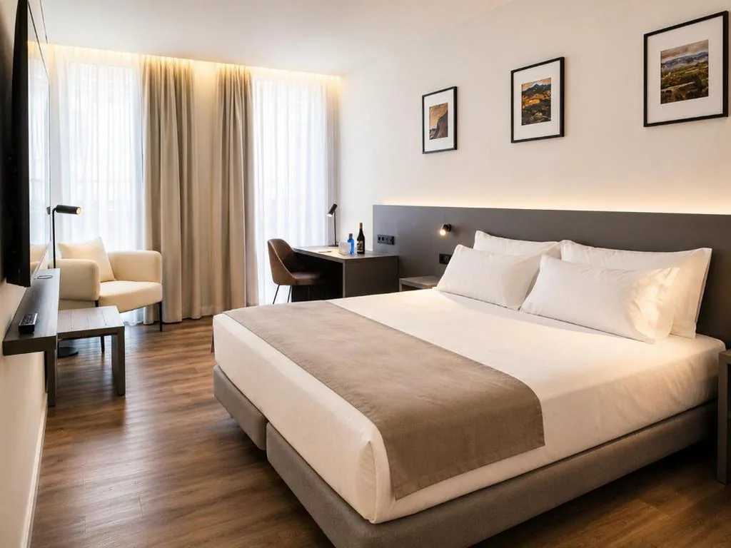 Camera Deluxe accessibile matrimoniale o doppia con letti singoli (PMR) — Hotel Ogar Tomelloso
