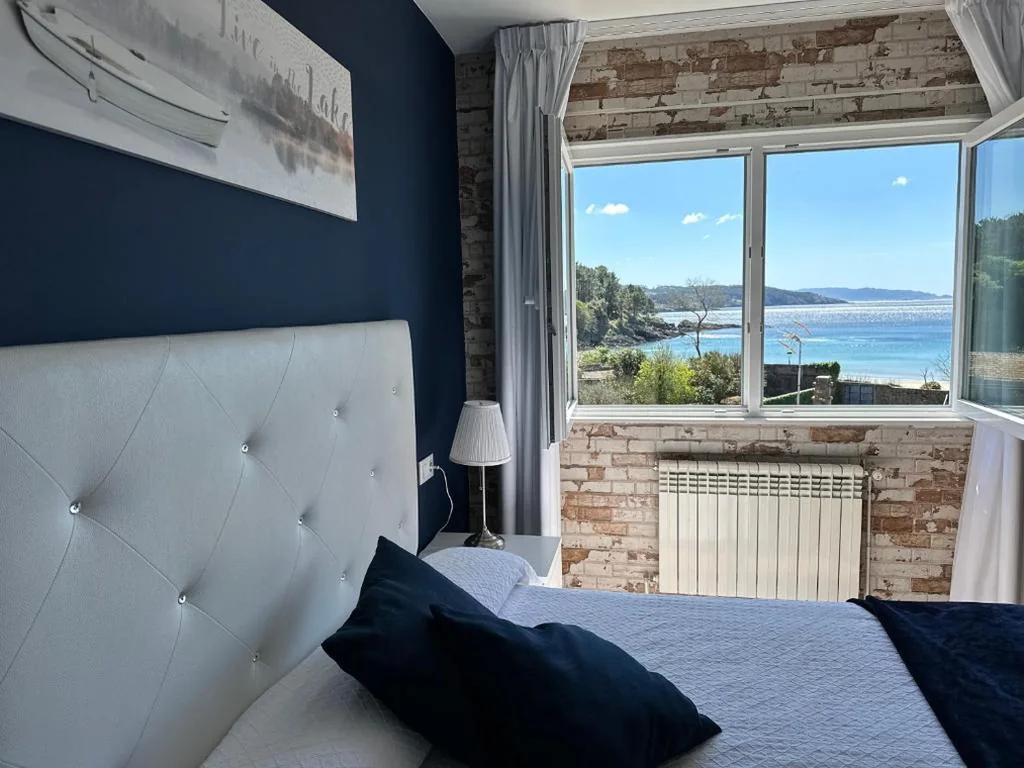 Chambre double avec vue sur la mer — Hotel Playa de Sardiñeiro