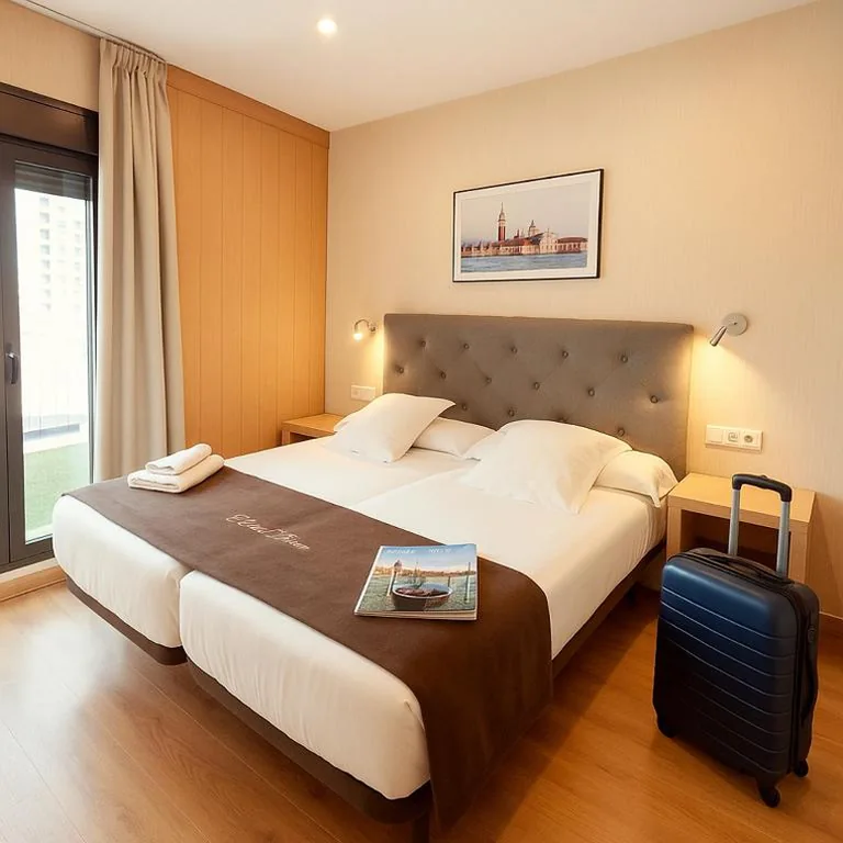 Doppelzimmer mit Terrasse – 2 Betten — Hotel Plaza