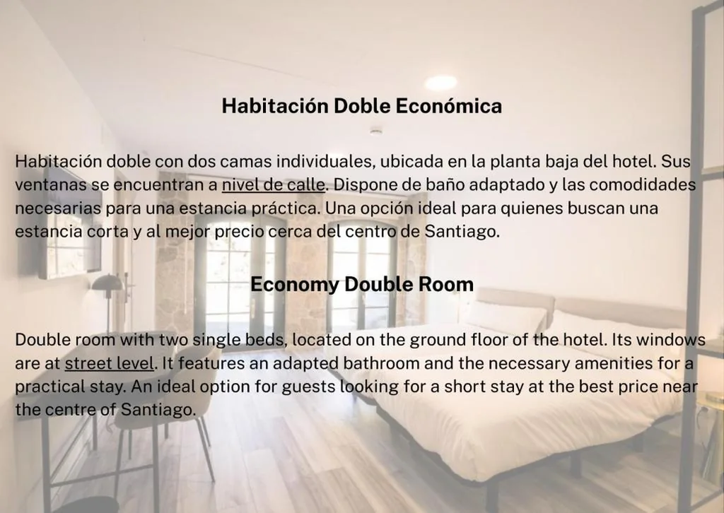 Economy-Doppelzimmer — Hotel Pombal Rooms