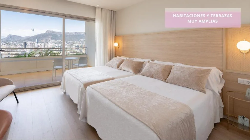 Double Room with Terrace - 1 or 2 Beds (2 Adults + 1 Child) — Hotel RH Ifach