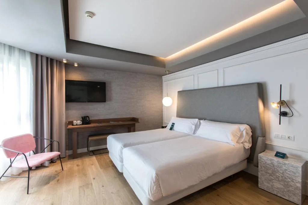 Quarto Duplo Standard com vista para o mar - 1 ou 2 camas — Hotel Riazor