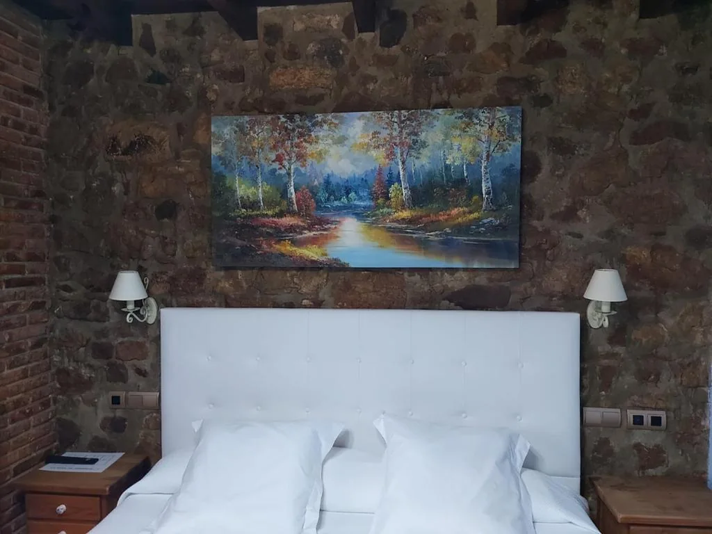 Chambre double avec baignoire balnéo — Hotel Rural El Angel de la Guarda