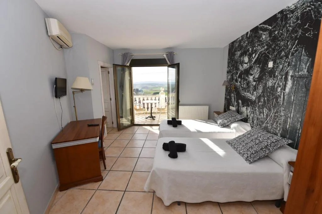 Tweepersoonskamer met uitzicht - 1 of 2 bedden — Hotel Rural el Castillo