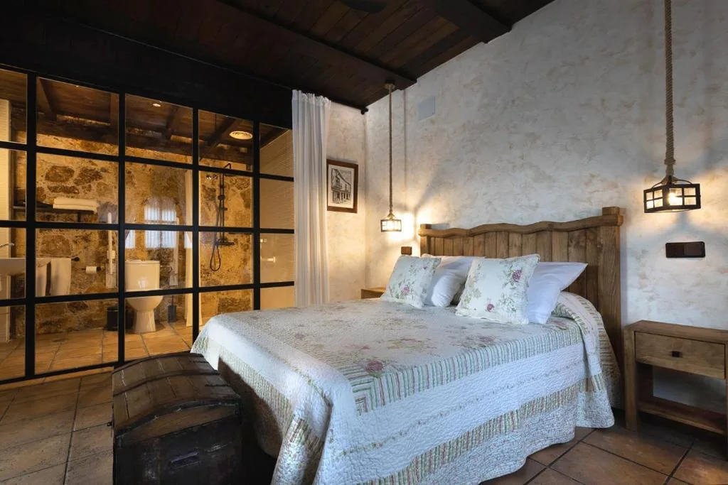 Chambre Double avec terrasse — Hotel Rural La Casona de la Dehesa