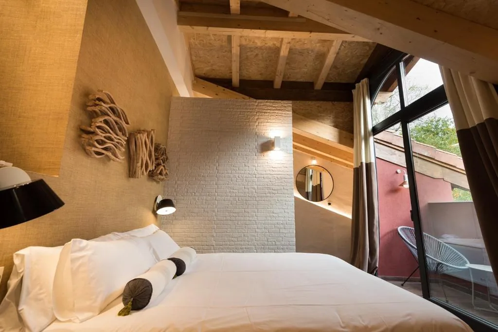 Quarto Duplo com banheira de hidromassagem — Hotel Rural Sagarlore