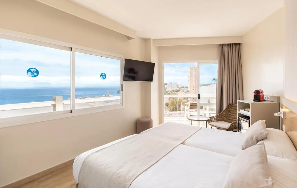 Chambre double Premium panoramique avec vue sur la mer - 2 lits — Hotel Samos