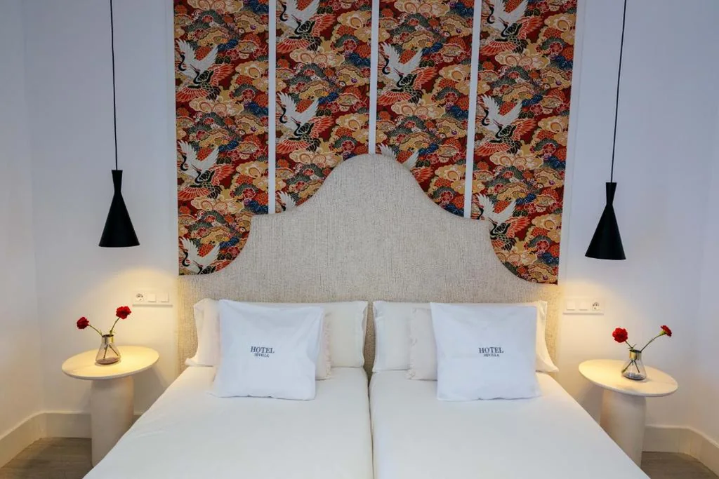 Habitación Doble con balcón - 2 camas — Hotel Sevilla