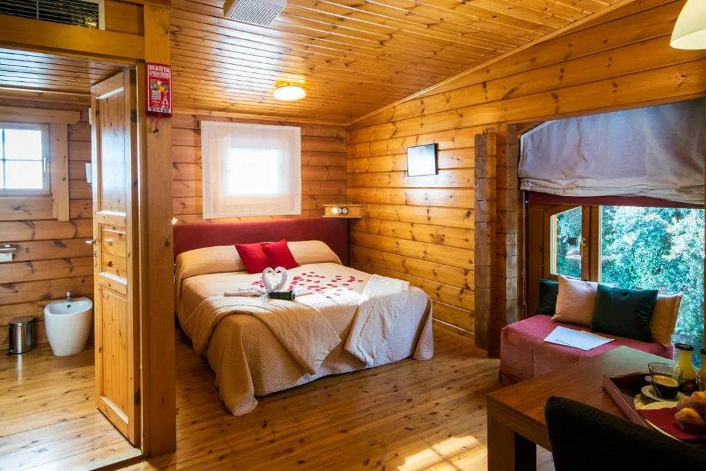 Double Room - 1 or 2 Beds — Hotel Somlom - ECO Friendly Montseny