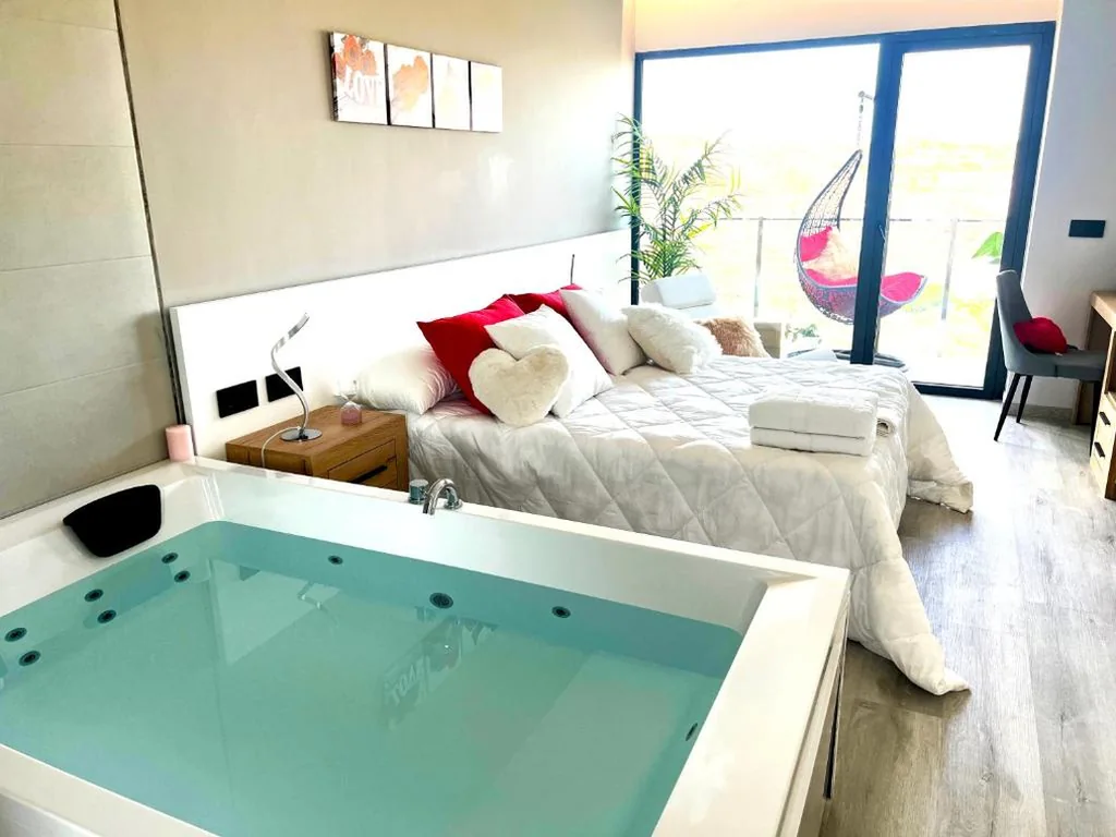 Habitación Doble con bañera de hidromasaje — Hotel Spa Mirador