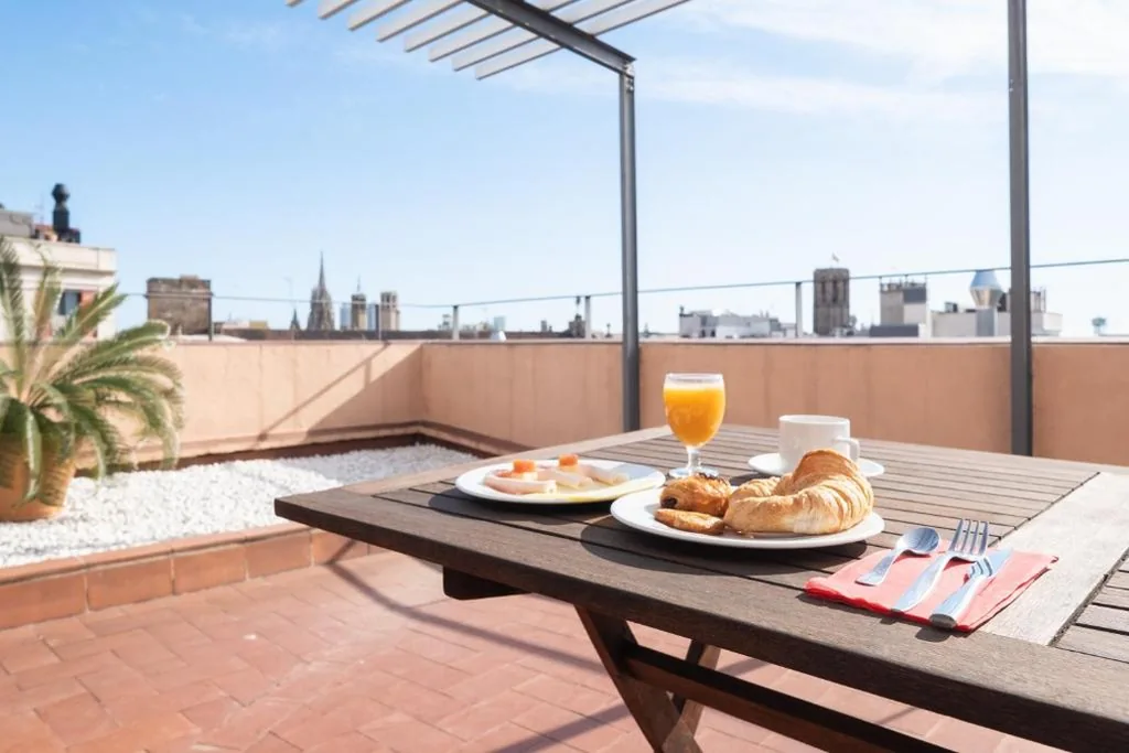 Camera doppia Superior con terrazza - 1 o 2 letti — Hotel Turin Barcelona