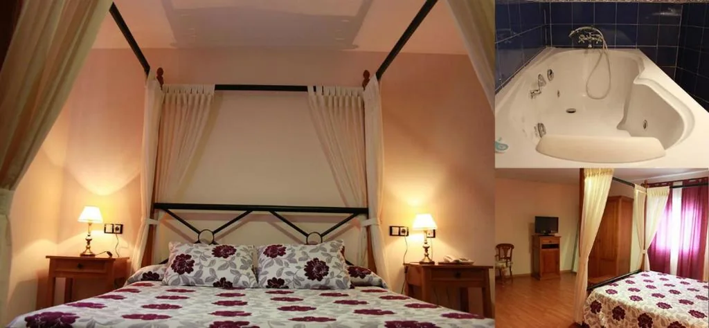 Suite com banheira de hidromassagem — Hotel Venta El Molino