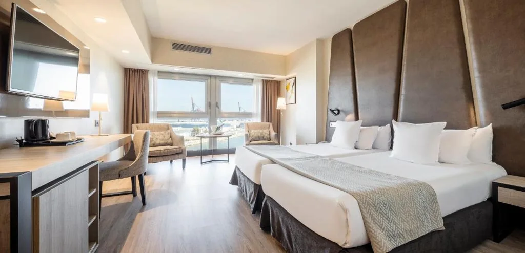 Camera doppia con vista sul porto — Ilunion Málaga