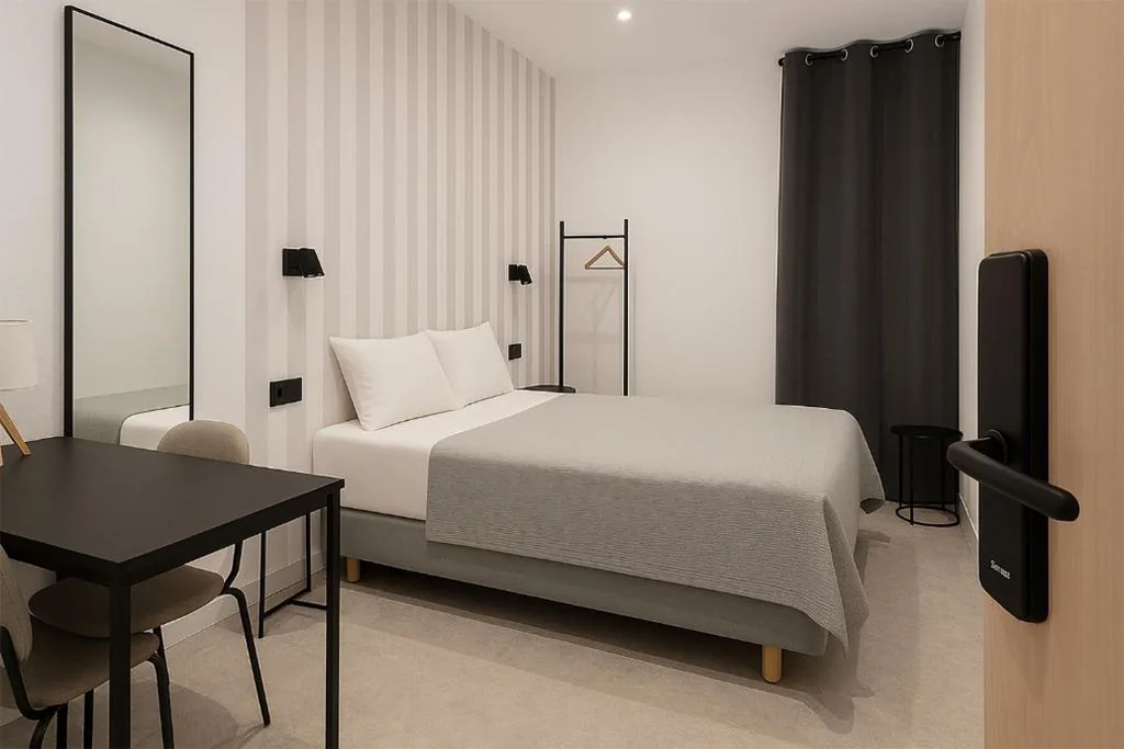 Habitación Doble con baño compartido — Koala Hostel Estación