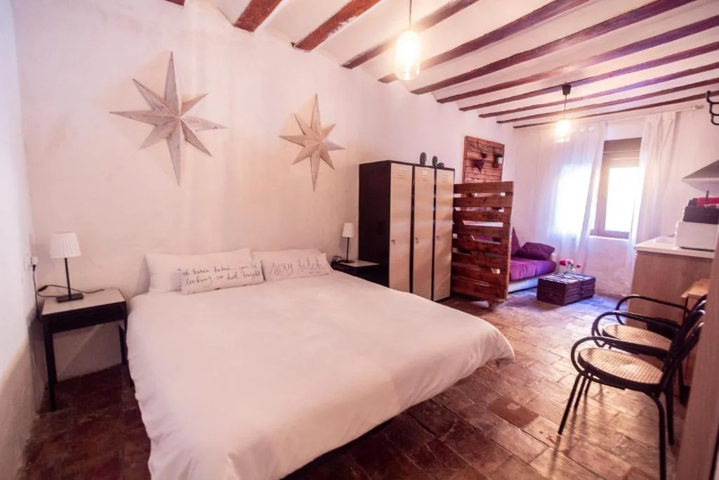 Vierpersoonskamer met eigen badkamer — La Casa de Félix