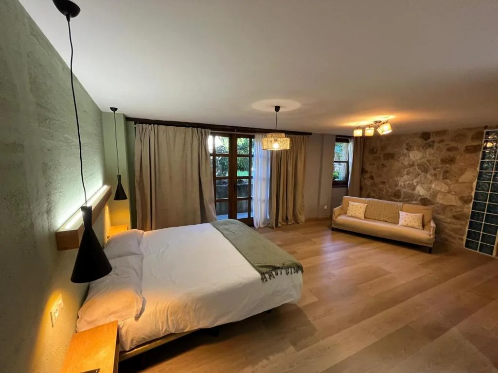 Apartamento Deluxe de 1 dormitorio con vistas al jardín — La Casona de Navaleno
