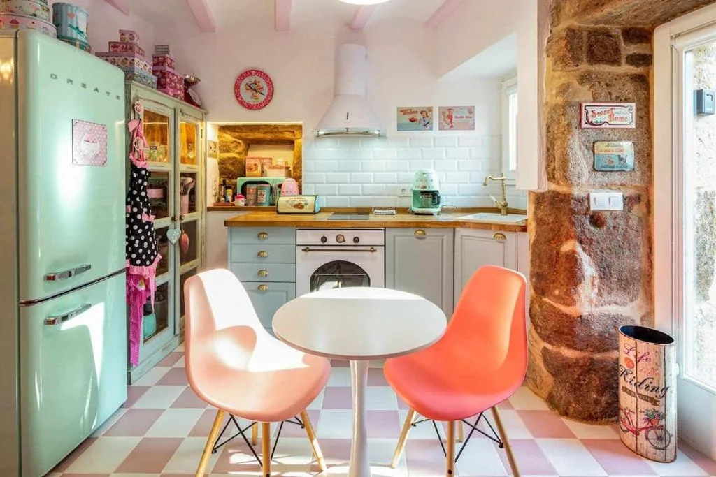 Apartment mit 1 Schlafzimmer — La Suite Años 50 La casa de Barbie Chimenea de leña