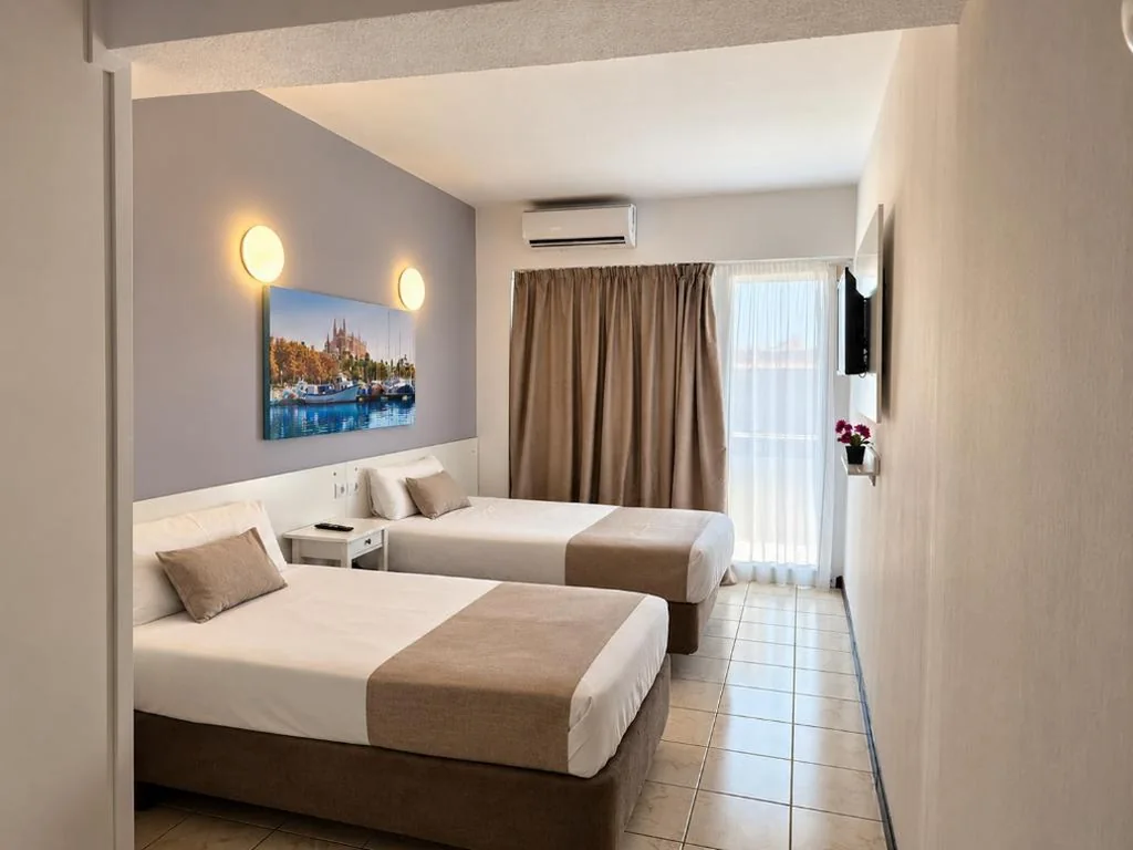 Doppelzimmer – 1 oder 2 Betten — LEVEL Mallorca - Living