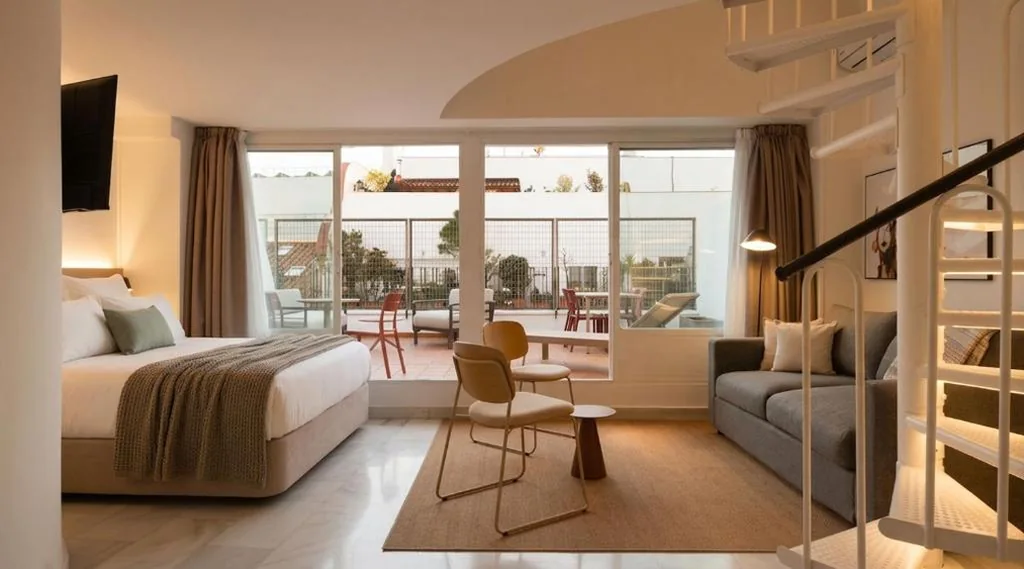 Appartement d’une chambre avec terrasse sur le toit — Limehome Madrid Sol
