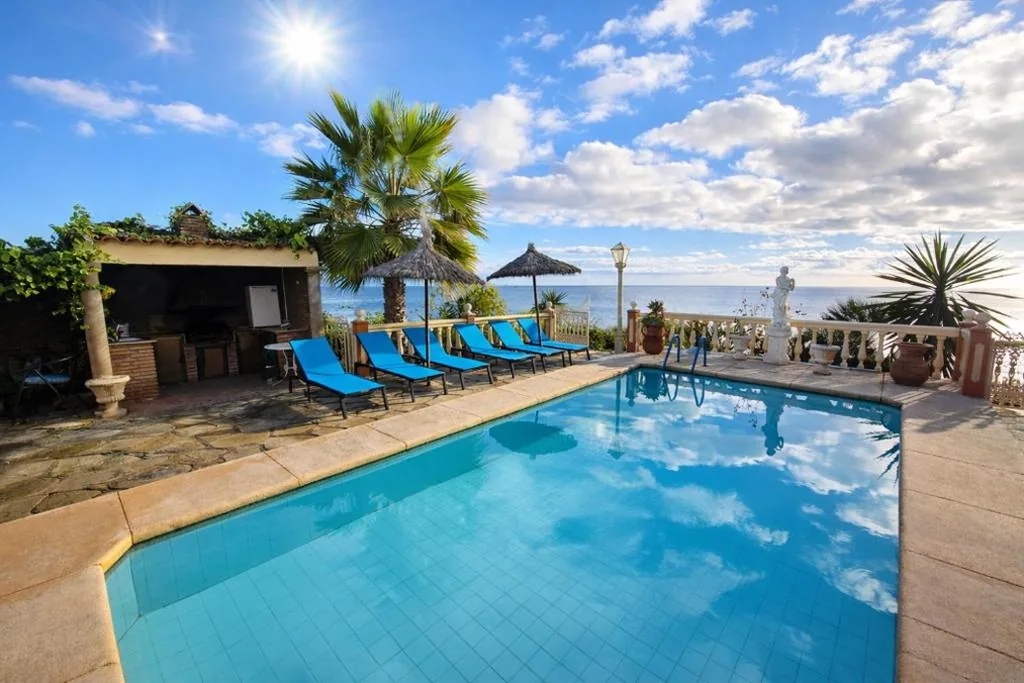 Villa — Luxury Andalusian Villa with Panoramic Mediterranean Sea Views & Private Pool & Multi-Level Gardens