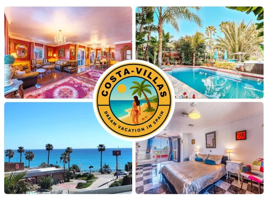 Villa con vistas al mar — Majestic Villa by the Beach Heated Private Pool & Jacuzzi