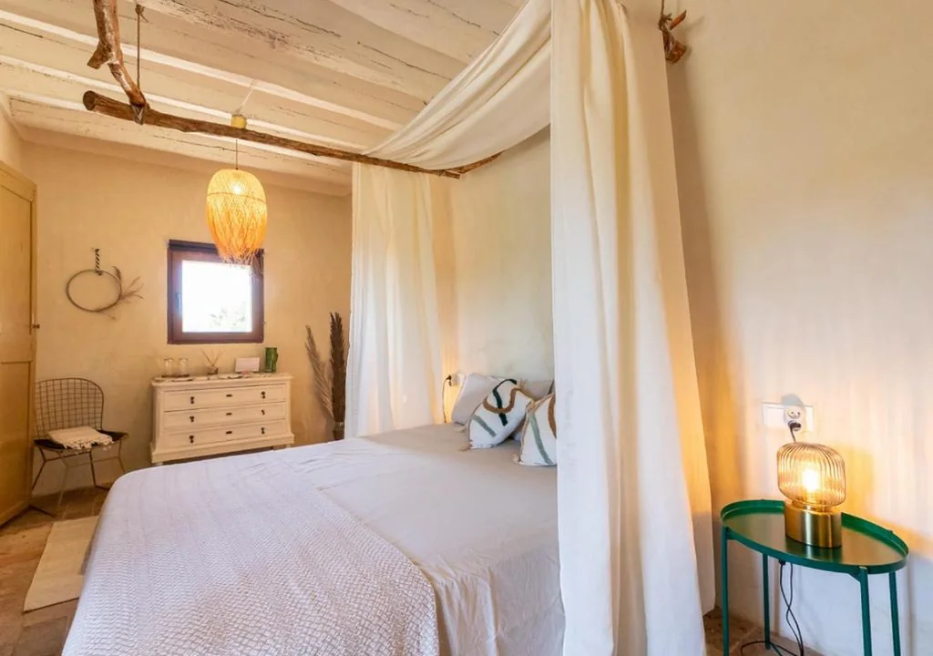 Chambre double avec terrasse — Masia Aubareda