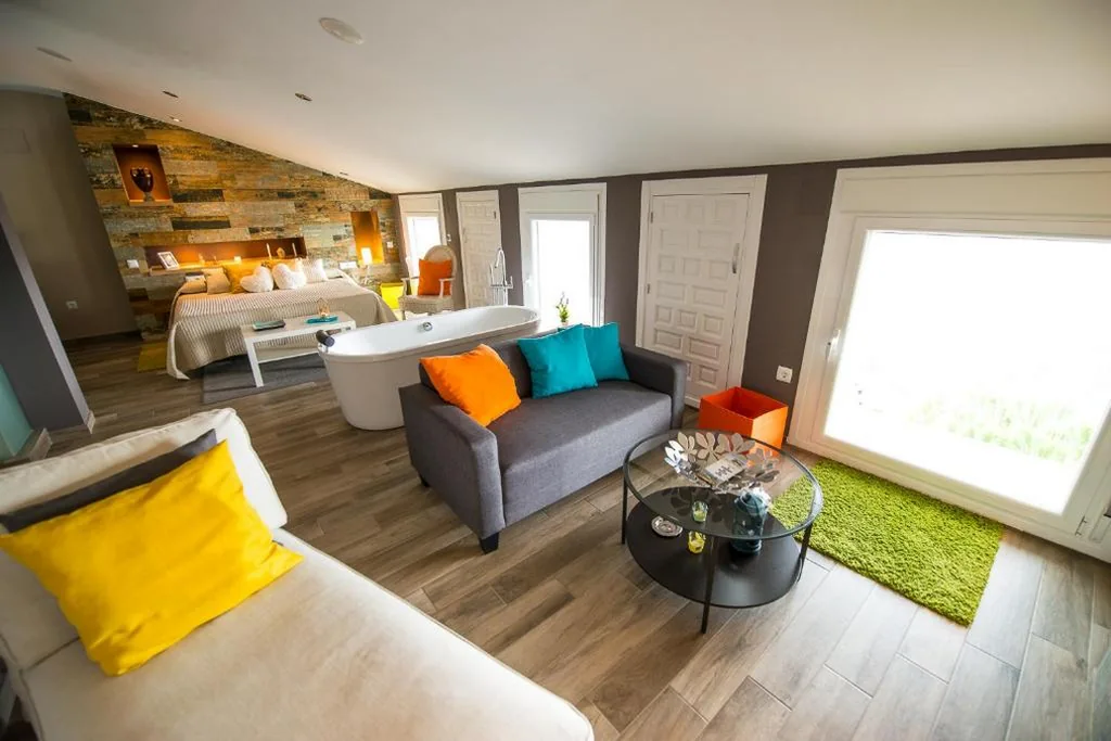 Deluxe tweepersoonskamer met bad — Mirador Messia de Leiva , Casa Geno
