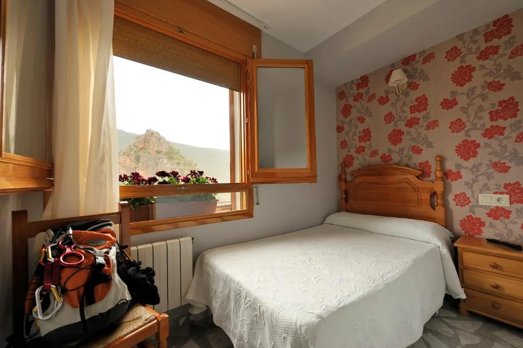 Camera singola con vista sulle montagne — Miralmundo Alojamientos Rurales Ayna - HOSTAL RURAL