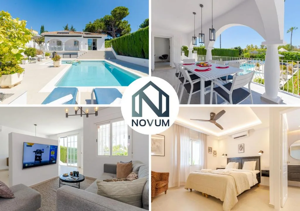 Villa — Modern villa with Heated Pool & BBQ Next to the Beach