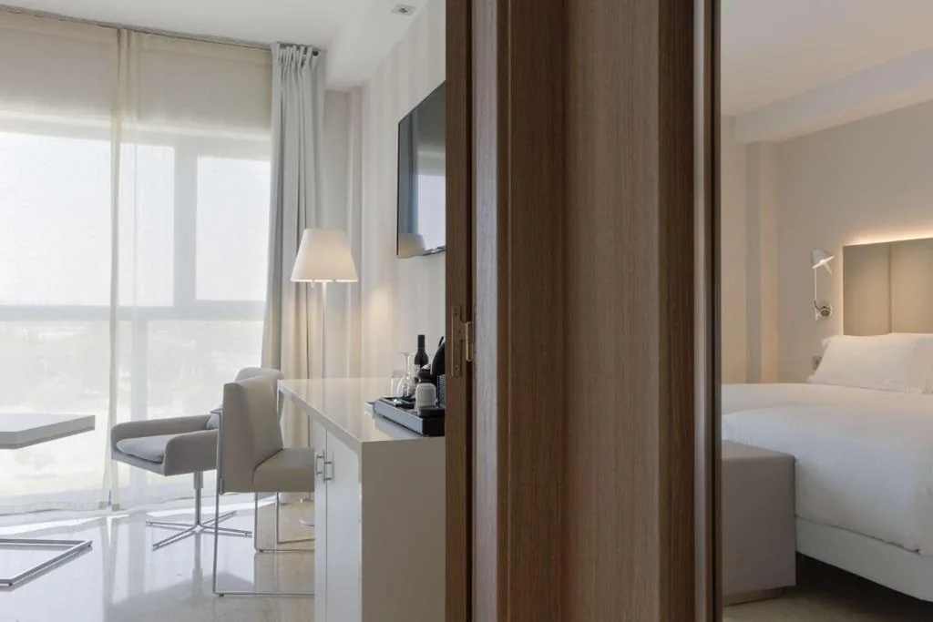 Chambre Familiale avec vue — NH Ciudad de Zaragoza