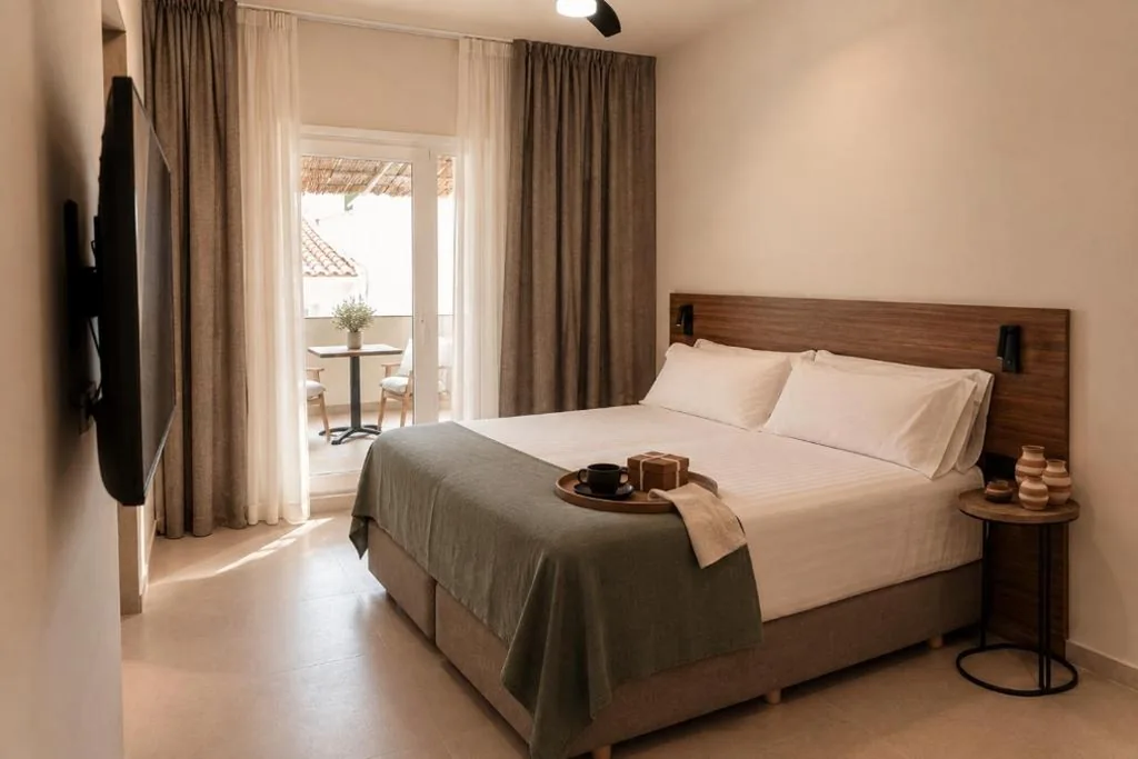 Superior-Doppelzimmer mit Terrasse – 1 oder 2 Betten — Nommadas Cotty - Only Adults